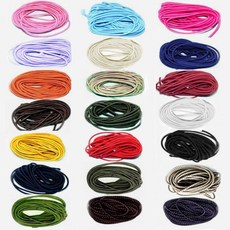 [청라핸즈] 스트링고무 2~2.5mm 450cm(5마)(09-075), (블랙), 1개