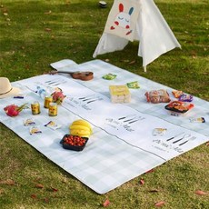 野餐防水墊, 綠色 灰色