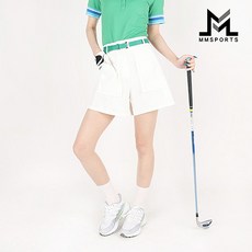 女款簡約大口袋高爾夫短褲