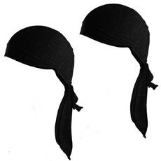 TIGHTEND Yukeocheu 保暖內襯帽 自行車頭巾 2入, 黑色, 2個