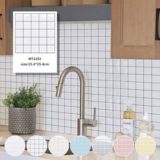 [Smtone] 입체 벽 타일시트지/바닥시트지 셀프 인테리어 10장, MT1252