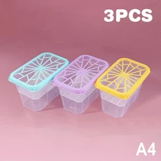 4pcs 대용량 수분 흡수기 상자 빈 상자 제습기 보관 상자 옷장 욕실 거실에 재사용 가능, 02 A4