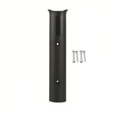 ABS 화이트/블랙 플라스틱 낚시대 폴 홀더 휴대용 스피닝 액세서리 내구성 튜브 마운트 브래킷 소켓 랙, 03 Black