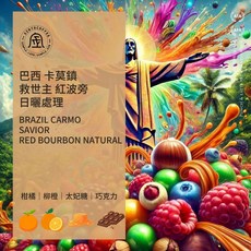 Xinto Coffee 巴西卡莫鎮 救世主 紅波旁 日曬處理, 1個, 1/4磅