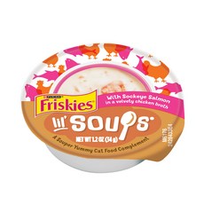Friskies 喜躍 美式濃湯 34g 貓湯杯 濃郁湯汁 增加食慾 優質食材 安心餵食, 1個, 紅鮭佐燉雞,8罐組(超取限3組)