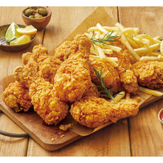 [델리퀸] 국내산 닭다리 바삭한 후라이드, 1개, 1kg