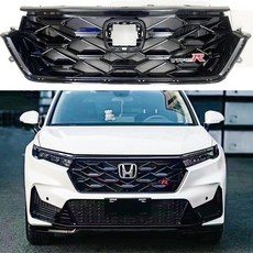 HONDA CRV6 六代CRV 專用 TYPER 三件組 鋼琴烤漆黑 TR 水箱罩, 1個