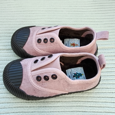 슈펜 코듀로이 키즈 운동화 핑크 슬립온