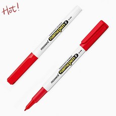 모나미 네임펜 F 중간글씨 레드 12자루 유성 마킹펜 사무용 문구