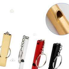 휴대용 호신용 호루라기 경보음 호신 용품 심판 휘슬 호각 스포츠 경기 등산 생존, 실버