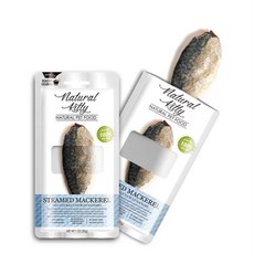 Natural Kitty 自然小貓 100%天然鮮肉條，貓咪健康零食，無添加，多種口味選擇, 1g, 5個, 天然野鯖魚 30g