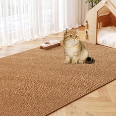 방일 고양이 카페트 고양이 스크래처 카페트 매트 카페트 특대형, 브라운, 1개