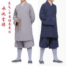 台灣有貨四季僧服羅漢褂小褂出家人僧衣純棉羅漢衫短褂套裝和尚的衣服男女 僧衣 專用