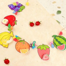 28청춘 플레이콘-사계절 과일 (PL) 5인용 가랜드