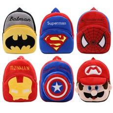 히어로 미아방지 소풍가방 캐릭터가방 백팩 유아가방, 1개, 슈퍼마리오 미아방지 가방