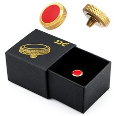 JJC 디럭스 나사식 소프트버튼 SRB-DGD-D 레드/선물, 1개, 단품