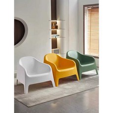 플라스틱 의자 야외 펜션 실내 야외 수영장 리조트 방수, 1개, 그린