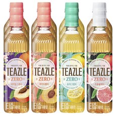 티즐 제로 음료 세트 우롱티3 유자그린티3 자몽블랙티3 피치얼그레이3, 1세트, 500ml