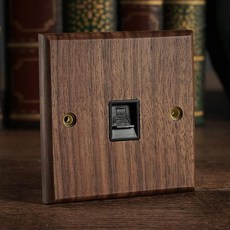 전원 스위치 유럽 벽 램프 단단한 나무 황동 패널 금지 USB 소켓, RJ45 computer, 16 computer socket