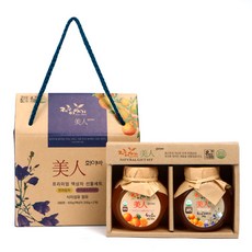 제주이야기 미인 화이바 꼬마 액상차 한라봉차 200g + 한라봉도라지차 200g 선물세트, 1세트