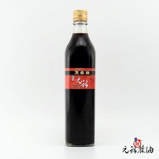 元福麻油 北港老店 黑芝麻油 冷壓初榨, 1個, 520ml 玻璃瓶