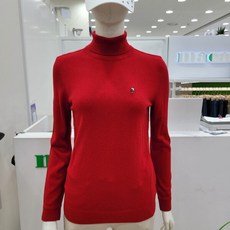 마코 모다남양주 여성 케시라이크 솔리드 풀오버 터틀넥 니트티 MOW4SW9231_GN