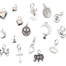 실버925 은 펜던트 은참 실퍼참 팬던트 DIY 재료 부자재, 1개, 22.은참장식-크로바5mm