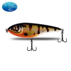 CF LUER 저크 베이트 파이크 크랭크베이트용 느린 싱킹 워블러 겨울 낚시 액세서리용 래틀링 및 Vib 낚시 미끼, [00] 78mm 15g