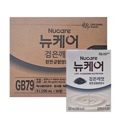 대상웰라이프 뉴케어 고소한검은깨 완전균형영양식, 200ml, 30개