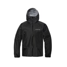 mont-bell 男 Rain Trekker GTX 雨衣 (男/女通用款) 1128729, 黑(BK), 1個