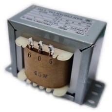 SAN CHUAN 隔離式 EI 鐵殼變壓器 MP07 6-0-6 45W, 1個