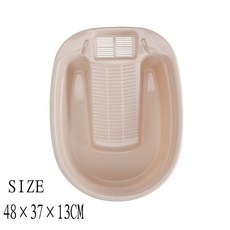 大號洗衣盆襪子搓衣板一體陽台家用帶搓板學生宿舍塑料加厚搓衣盆, 小號方形北歐米（送洗衣刷掛鉤）, 1個