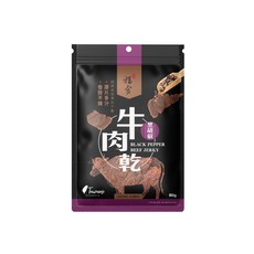 福食 黑胡椒牛肉乾, 80g, 1個