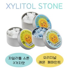 자일리톨스톤 3개입 (오리지널맛+페퍼민트부스터+레몬향), 1세트, 210g
