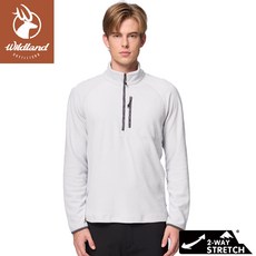 Wildland 荒野 男 彈性雙面刷毛PILE胸袋保暖衣 冰山灰