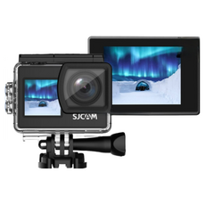 SJCAM SJ4000 Dual 4K雙螢幕 運動攝影機 (送皮革卡套) 台灣授權專賣 TYPE-C WIFI 機車, 標配+128GB+送皮革卡套