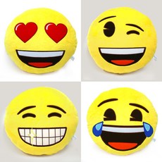 [위존]이모지 얼굴 쿠션 4종 택1, 웃픈 얼굴, 1개