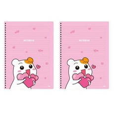 아이비스 에비츄 좌철스프링노트, 하트, 2개