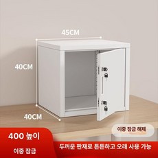 캐비넷 스텐 철제 사물함 시약장 보관함 잠금 수납장, 1.37mm, 스틸 40x45x40 (2중 잠금)
