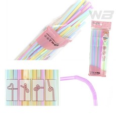 두론샵 모양만들기 요술빨대 50P 신기한 매직 스트로우 재밌는빨대