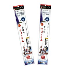 금호조침 물따라 빙글돌고 회전구슬 외줄 볼락 전갱이 카드 채비 6단 KS-251, 1개