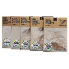 GOSEA 쭈꾸미 갑오징어 프리리그 채비 GSF-C4 선상 유동봉돌 가지채비, 5개, 3개입