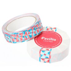【莫莫日貨】日本製 Pavilio 蕾絲 軋型 PP膠帶 - 風車 粉紅 手作裝飾必備 精緻可愛 黏性適中, 1個