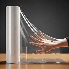 홈스킨 테이블매트 식탁매트 초강력 보호 필름 엘라스틴 TPU, 투명, 1개, 대형(132 x 100 cm)