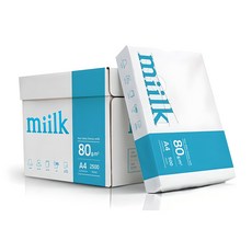 miilk 한국제지 복사용지 80g, A4, 2500매