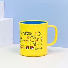 홈앤키즈 포켓몬스터 키요 더블 컬러 핸들컵 피카츄 식기세척기용 전자레인지용 유아 어린이 어린이집 물컵 양치컵 포켓몬 생일선물 단체선물, 포켓몬스터 키요더블컬러핸들컵, 1개, 300ml