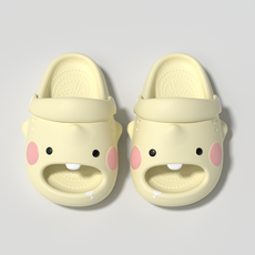 babycrayon 兒童卡通拖鞋, 淺黃色130 腳長12.5cm穿（約12-20月穿）, 1個
