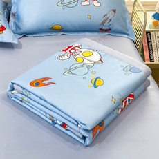 兒童卡通可水洗夏被冰絲空調被夏涼被四件套夏季薄被芯學生宿舍, 夏被-奧特曼降臨