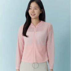 지센 여성 캐주얼 기본 패션룩 ZISHEN 04 매쉬 후드 긴팔 풀집업 Lptsq341 CO 49929925DH6078298, 코랄 105