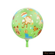 珠友 DE-03283 18吋4D立體馬戲團波波球/彩色波波球/生日派對/週歲佈置/慶生佈置 好好逛文具小舖, 1個